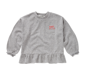 Sproet & Sprout Sweater met Ruches Grey Melee