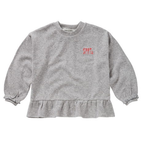 Sproet & Sprout Sweater met Ruches Grey Melee