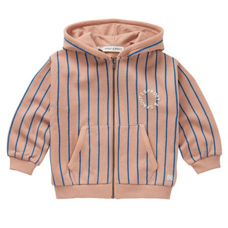 Sproet & Sprout Sweatshirt Hoody Stripes Praline