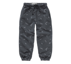 Sproet & Sprout Sweatpants Painters Brush Print Washed Black
