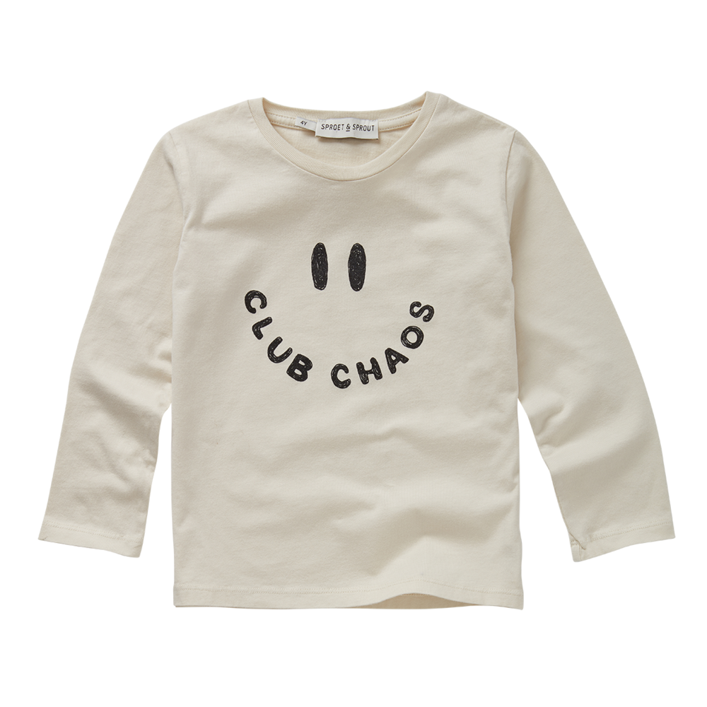 Sproet & Sprout T-Shirt LS Club Chaos Ivory