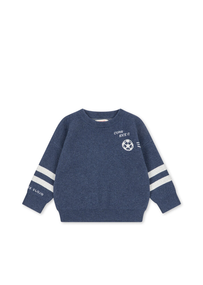 Konges Slojd Gebreide Trui Lapis Wool Dark Navy Konges Slojd Gebreide Trui Lapis Wool Dark Navy