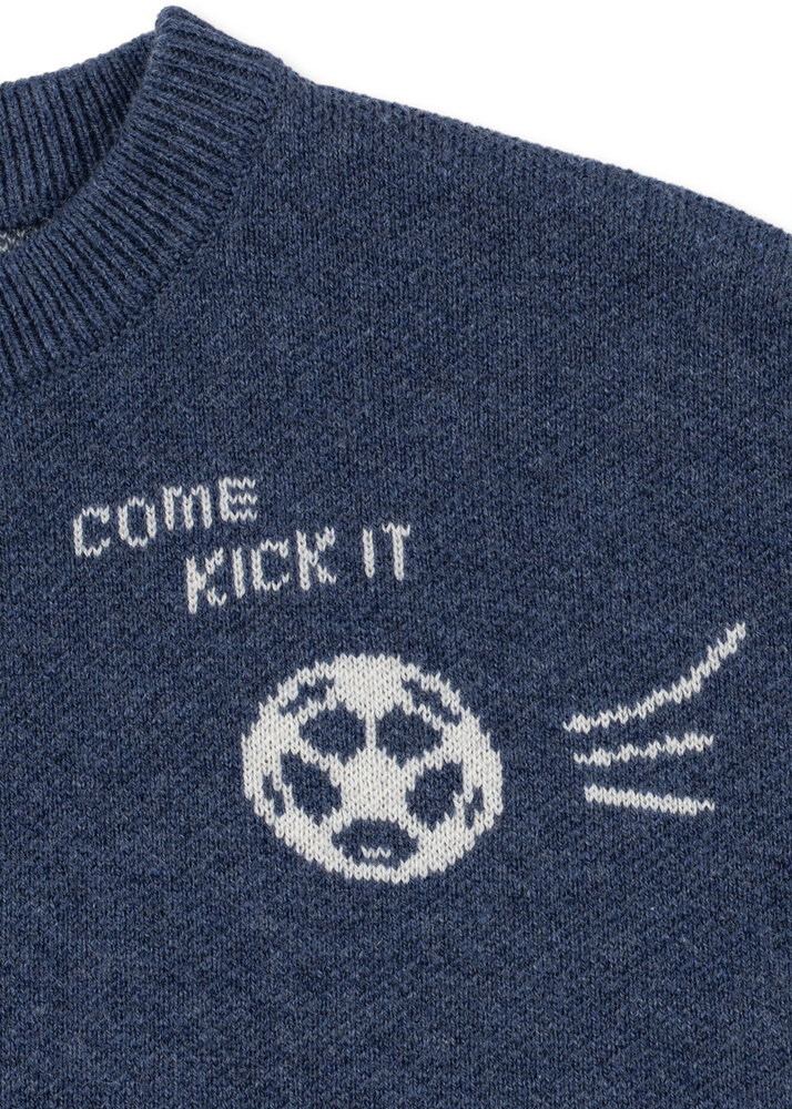 Konges Slojd Gebreide Trui Lapis Wool Dark Navy Konges Slojd Gebreide Trui Lapis Wool Dark Navy