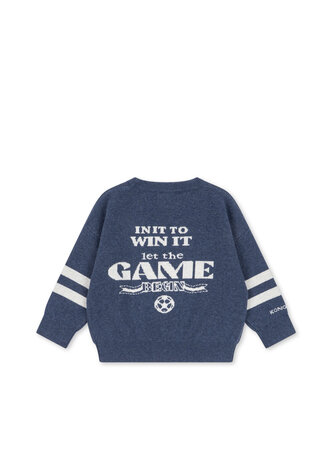 Konges Slojd Gebreide Trui Lapis Wool Dark Navy Konges Slojd Gebreide Trui Lapis Wool Dark Navy