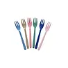 Rice Melamine Gebaksvorkjes Set van 6 Rice Melamine Gebaksvorkjes Set van 6