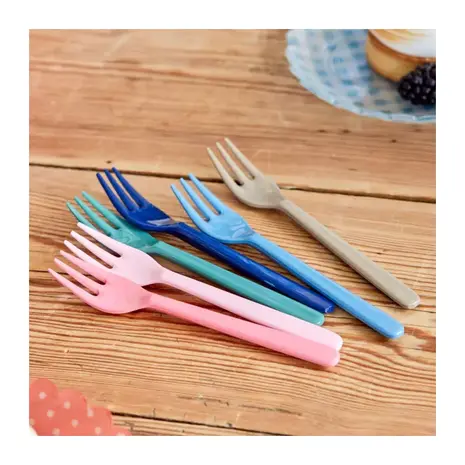Rice Melamine Gebaksvorkjes Set van 6 Rice Melamine Gebaksvorkjes Set van 6