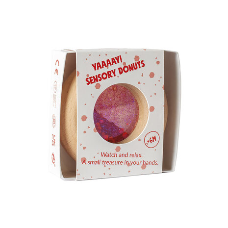 Petit Boum Sensorische Donut Rood Petit Boum Sensorische Donut Rood