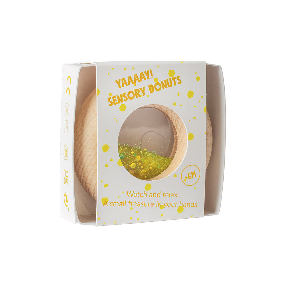 Petit Boum Sensorische Donut Geel Petit Boum Sensorische Donut Geel