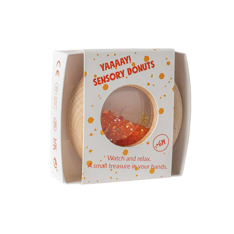 Petit Boum Sensorische Donut Oranje