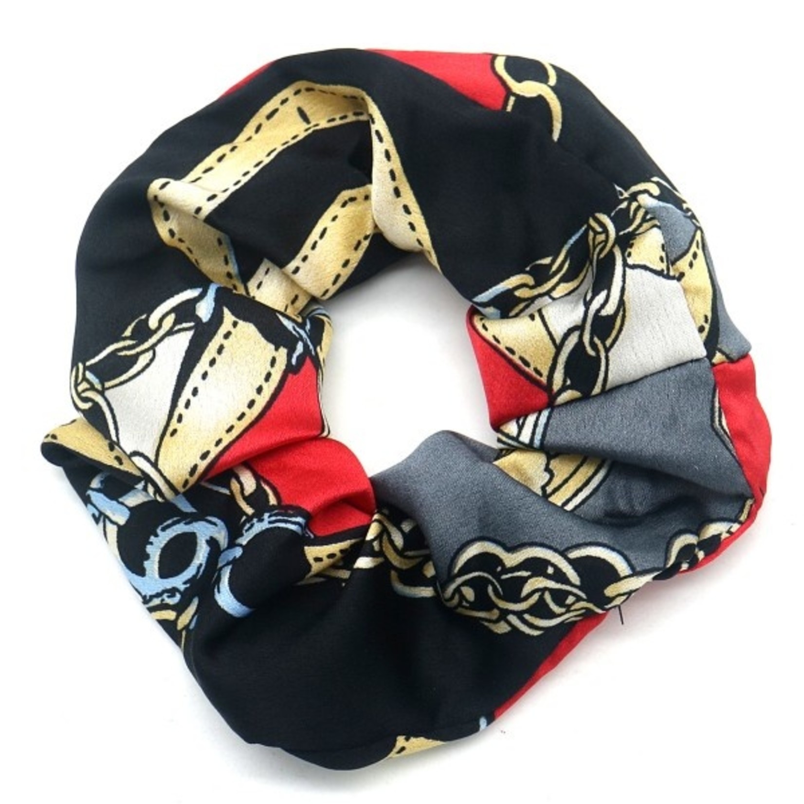 Scrunchie Black-Red