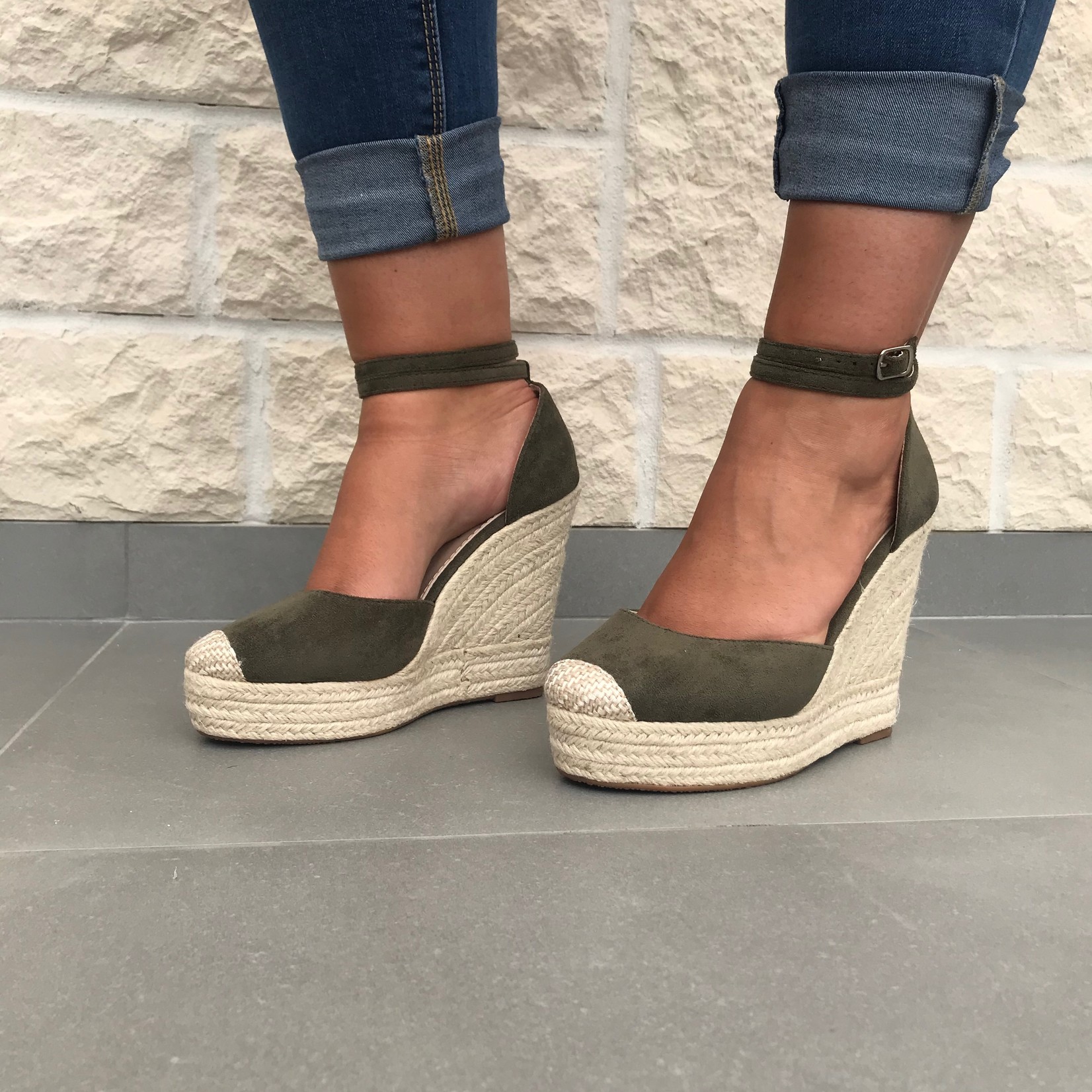 Wedge Heel Khaki