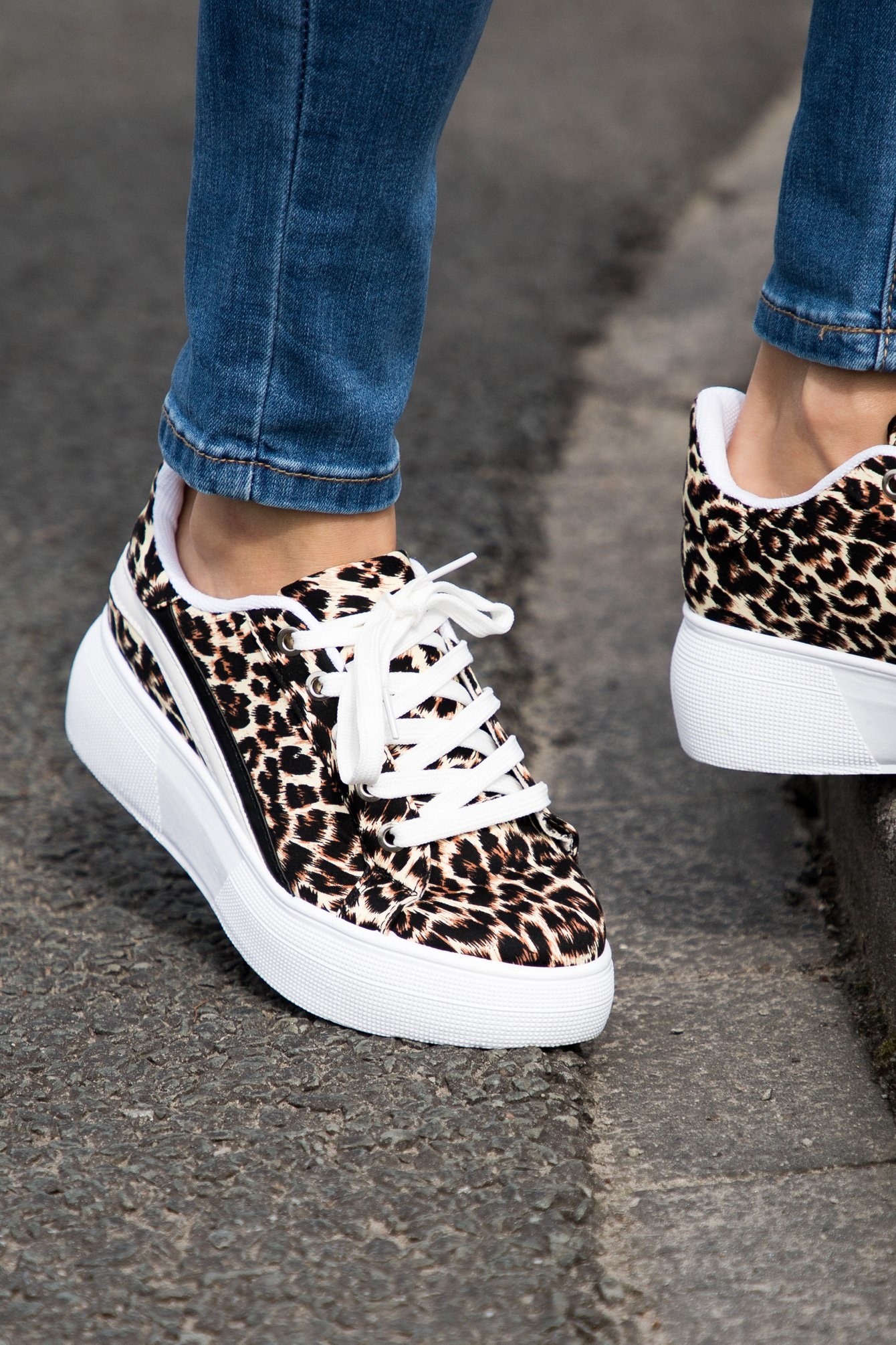 Famous Online Store I Leopard platform sneaker I Leopard sneaker