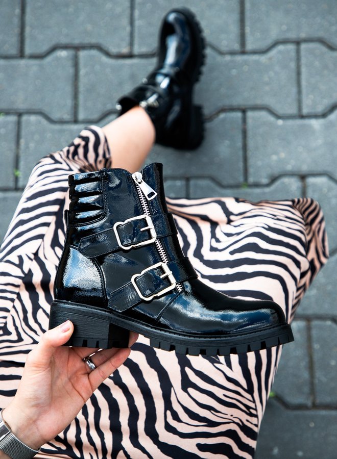 Biker boots Robin lak