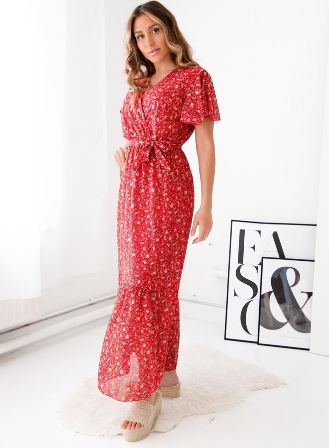 Long dress Anna red