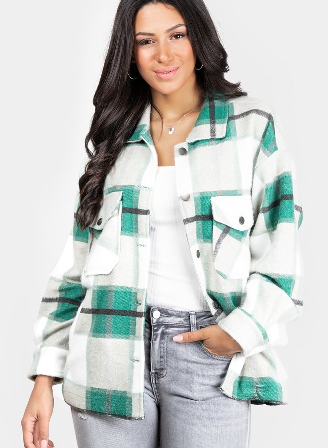 Tartan blouse Clair green