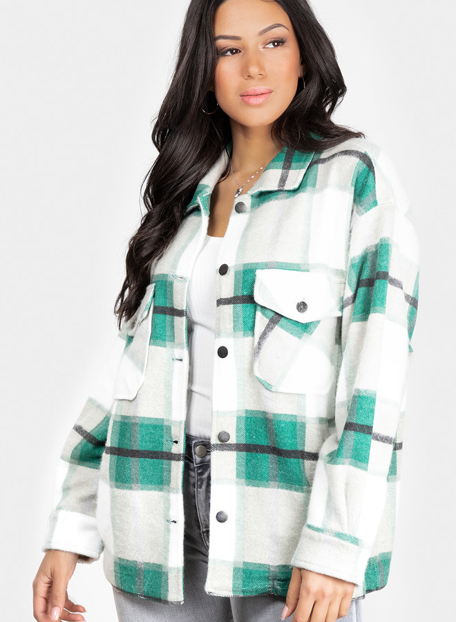 Tartan blouse Clair green