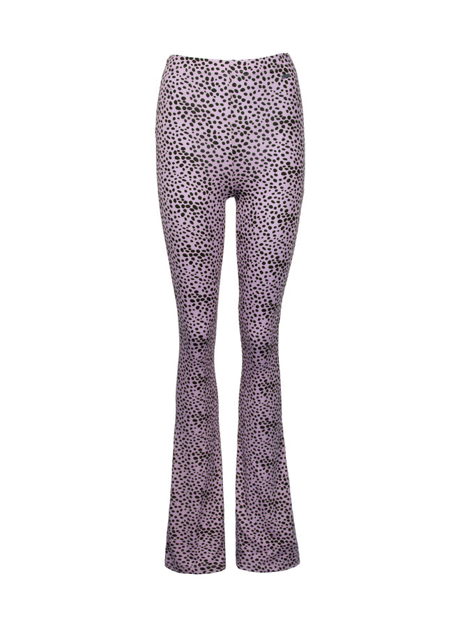 Cheetah flare pants lila