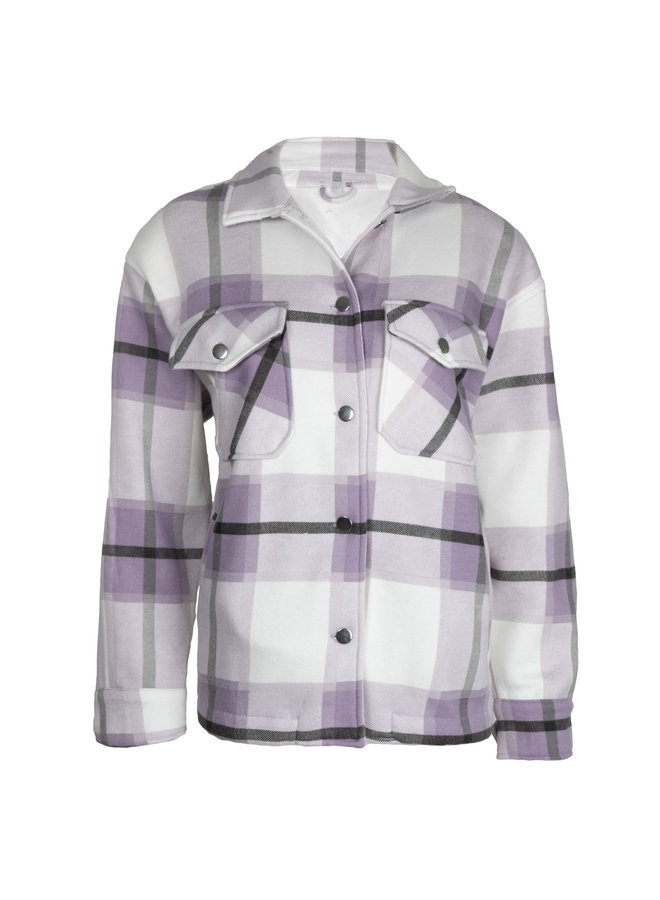 Tartan blouse Gabi lila