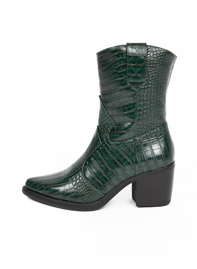 Western boots green