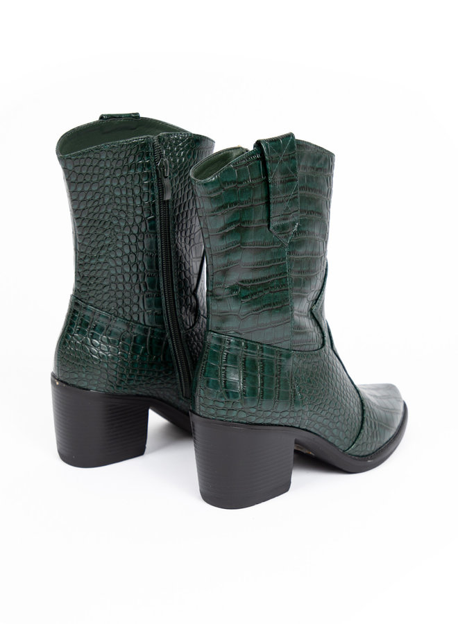 Western boots green