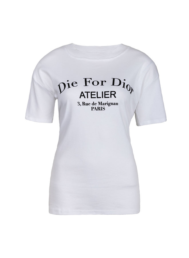 Die for shirt white