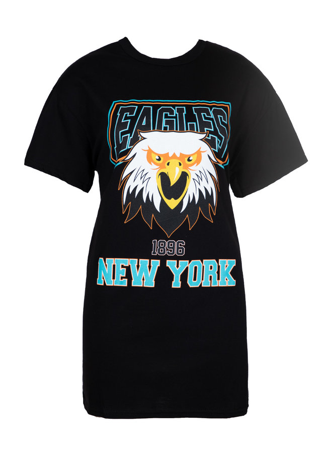 T-shirt dress New York black