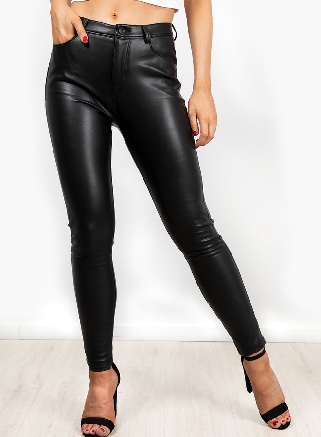 Leather look pants Evy