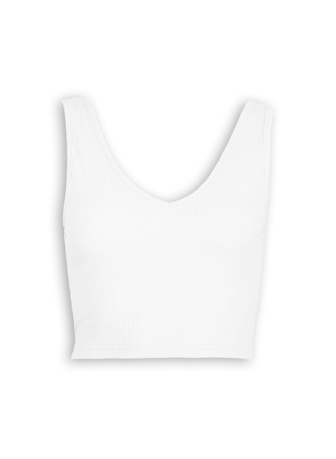 Basic crop top Jara wit