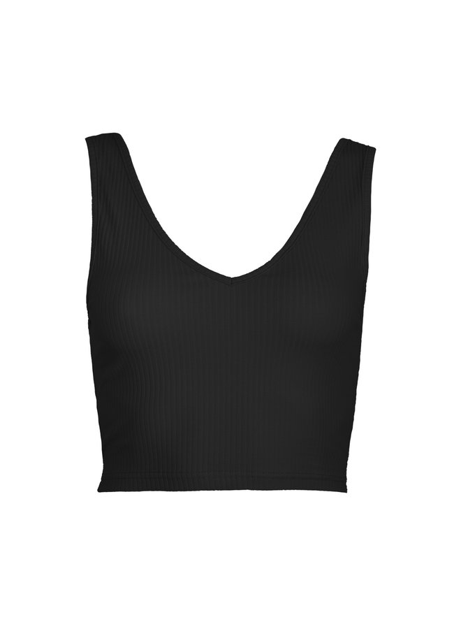 Basic crop top Jara zwart