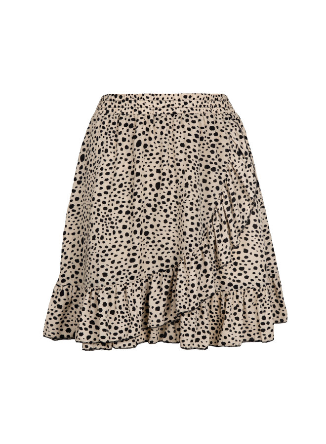 Dots skirt beige