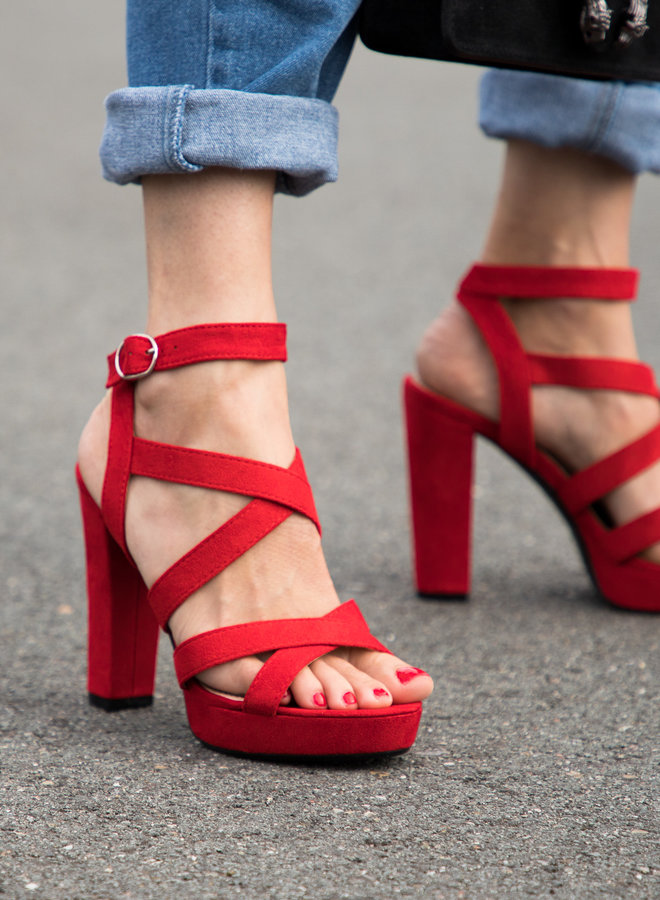 Sandals red