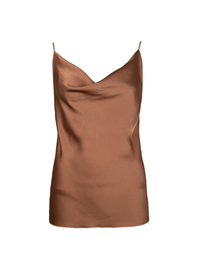 Satin top camel