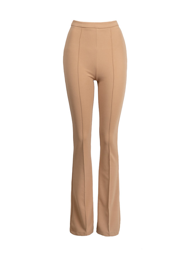 Flare broek Everly beige