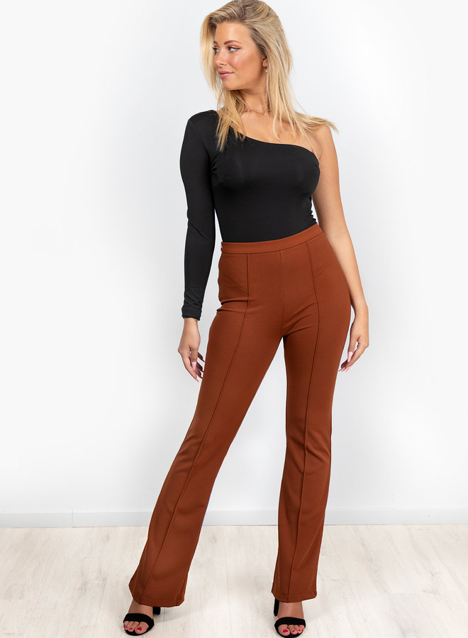 Flare broek Everly camel