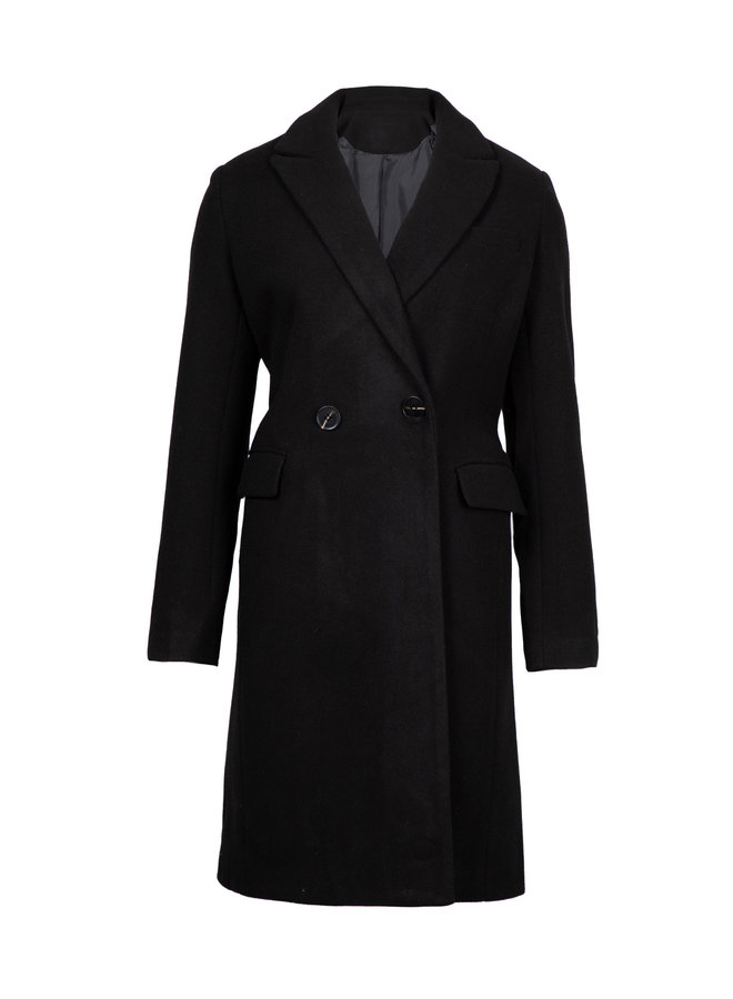 Zwarte coat Rinke