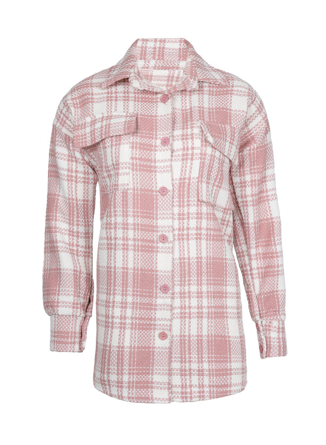 Tartan blouse Jinke pink