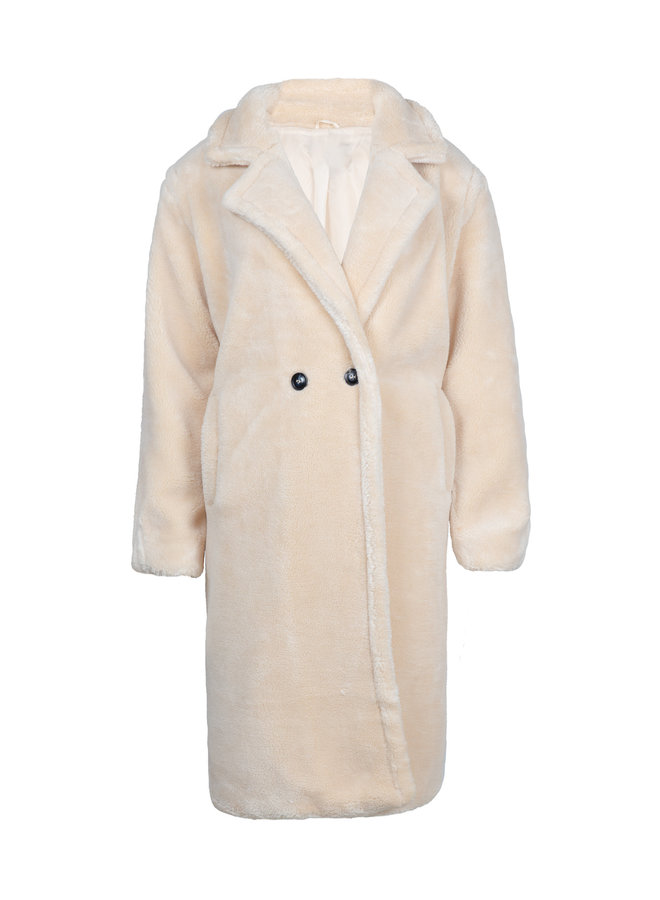 Teddy coat off white