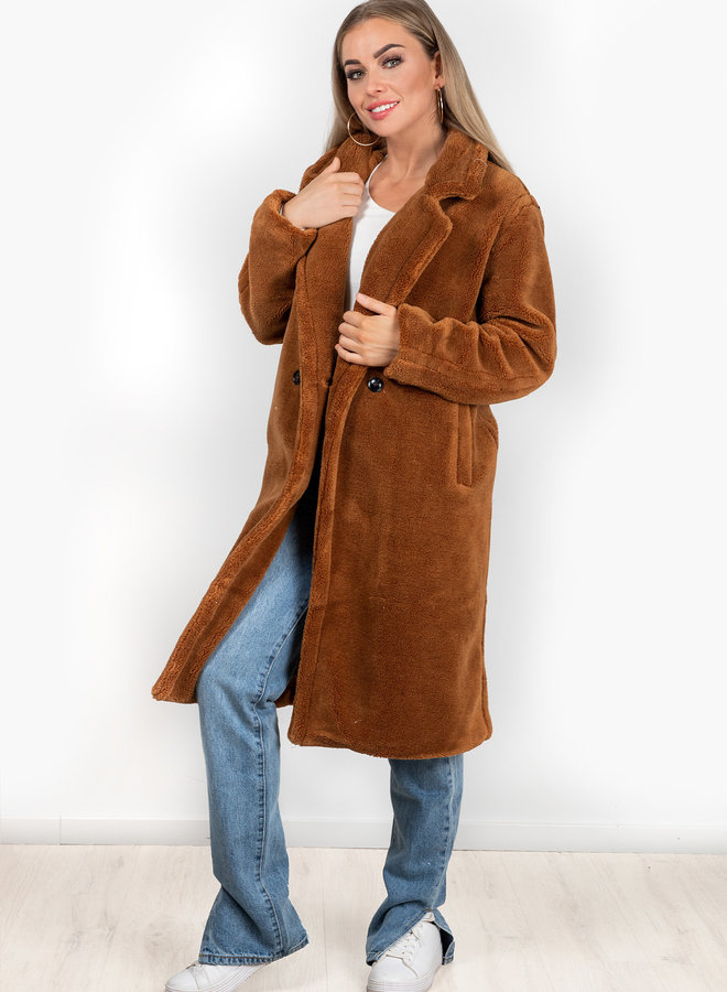 Teddy coat camel