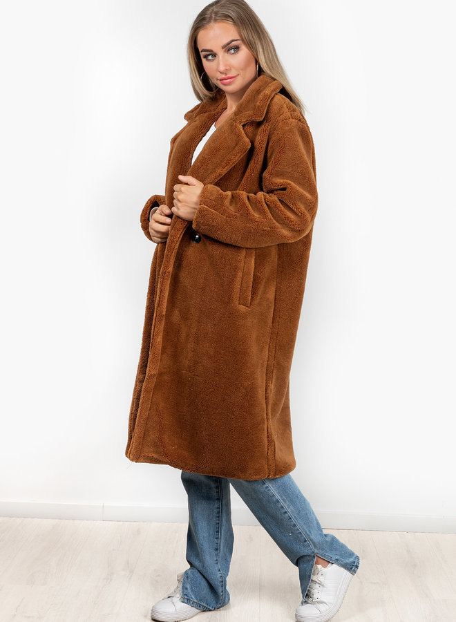 Teddy coat camel