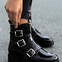 Biker boots lak