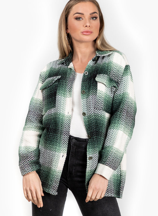 Tartan blouse Ruby groen