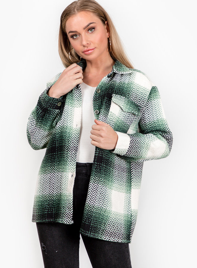 Tartan blouse Ruby groen