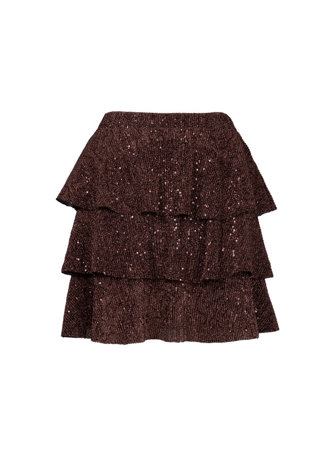 Glitter rok Amy bruin