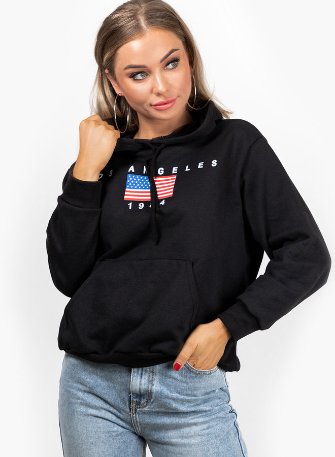 Hoodie la1984 black