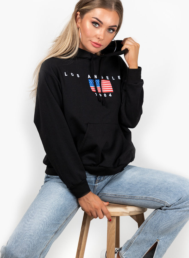 Hoodie la1984 black