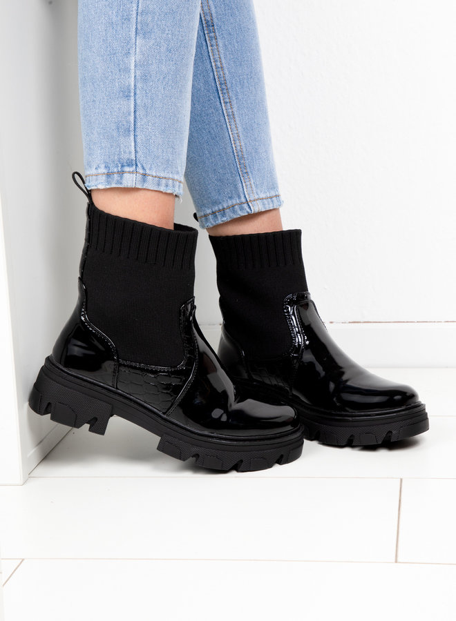 Lak boots Helga