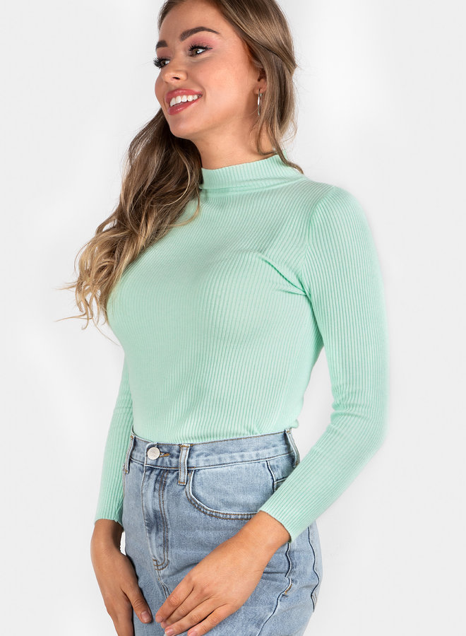 Basic rib top Clara mint