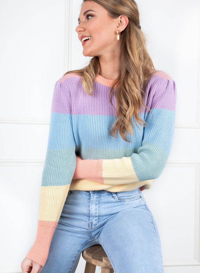 Stripe sweater Happy