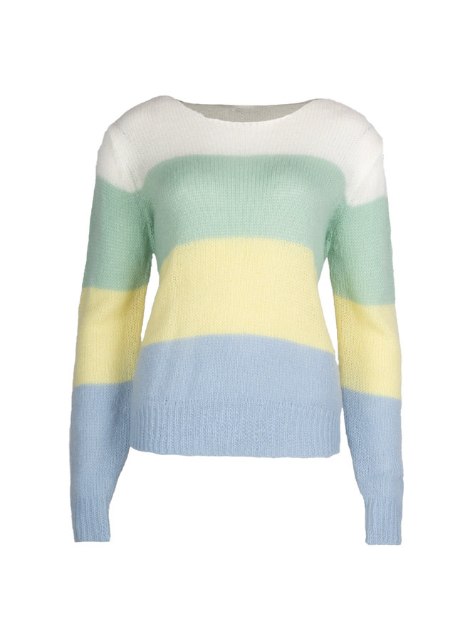 Sweater Amy yellow stripe