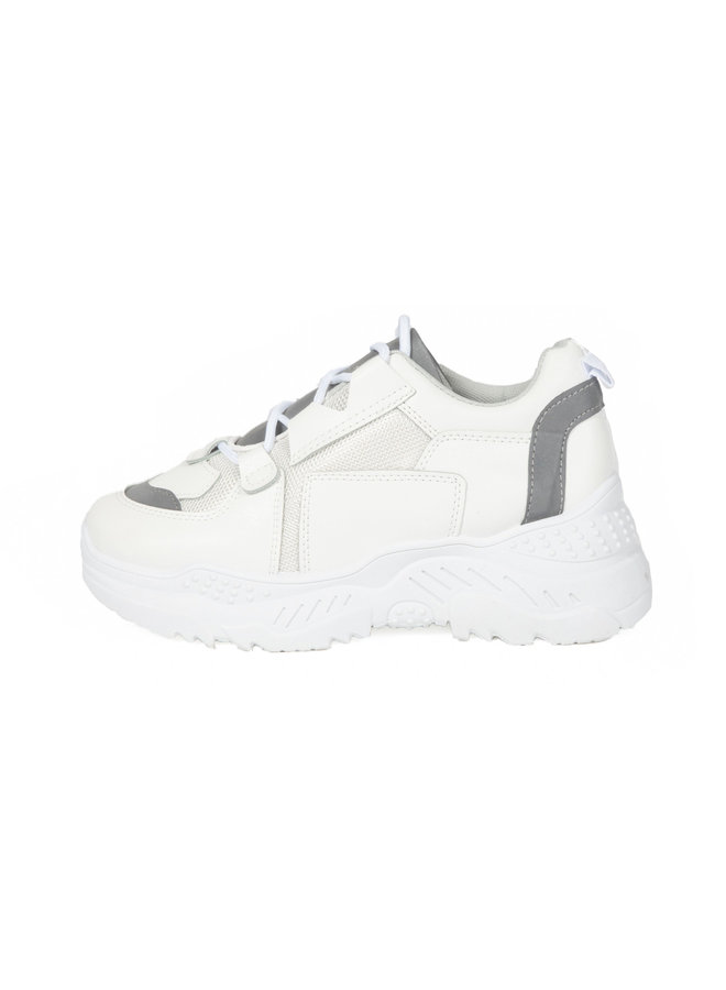 Dad sneakers wit sale